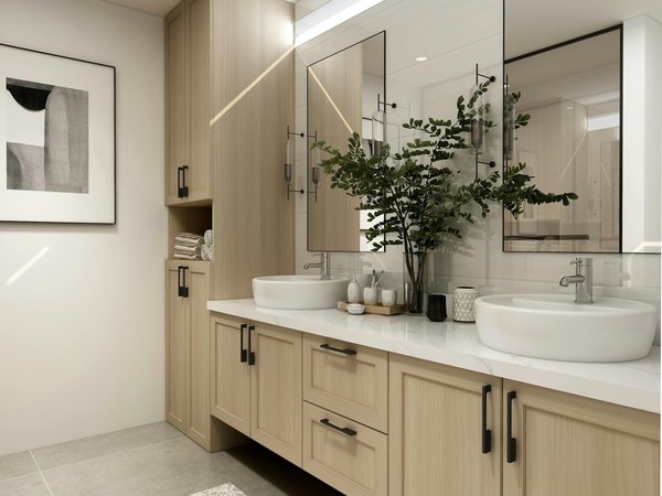 Comment optimiser l'espace sous un lavabo pour un rangement efficace ?