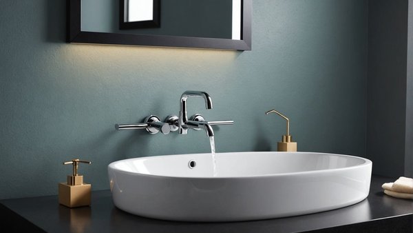 Couleur tendance pour un robinet mural salle de bain